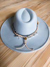 Load image into Gallery viewer, Baby Blue Wide Brim Hat
