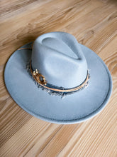 Load image into Gallery viewer, Baby Blue Wide Brim Hat
