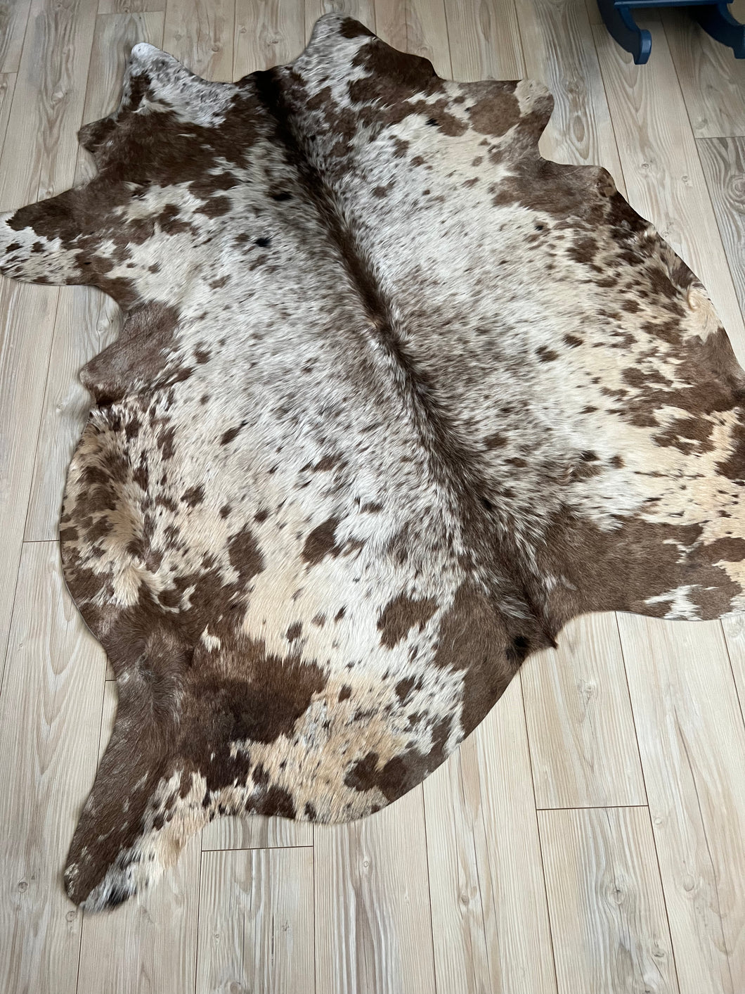 Mocha Salt + Pepper Cowhide Rug