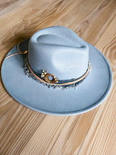 Load image into Gallery viewer, Baby Blue Wide Brim Hat
