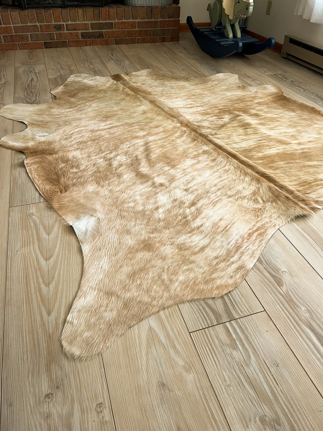 Blonde Brindle Cowhide Rug